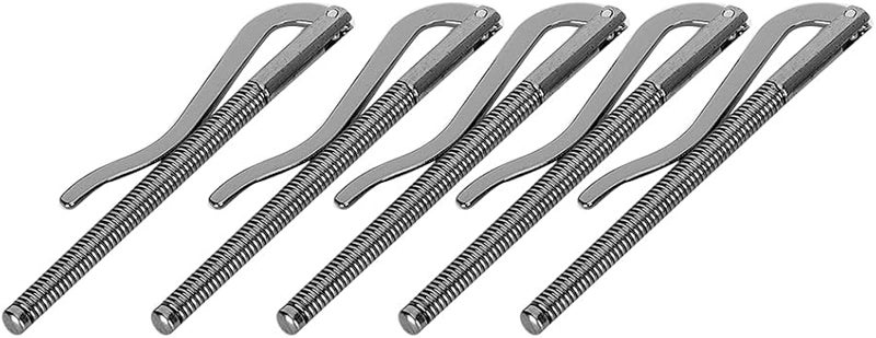 Respicefinem Money Clip 5 Pack Black Electroplated Steel High Hardness Spring 85Mm For Leather Wallet - Image 5